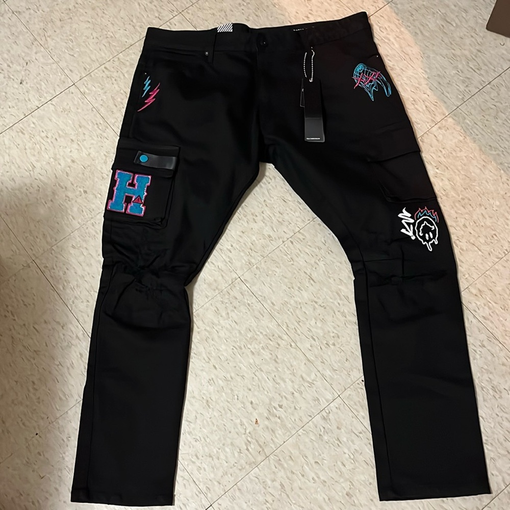 BRAND NEW W/ TAG MEN SMOKE RISE BLACK JEANS